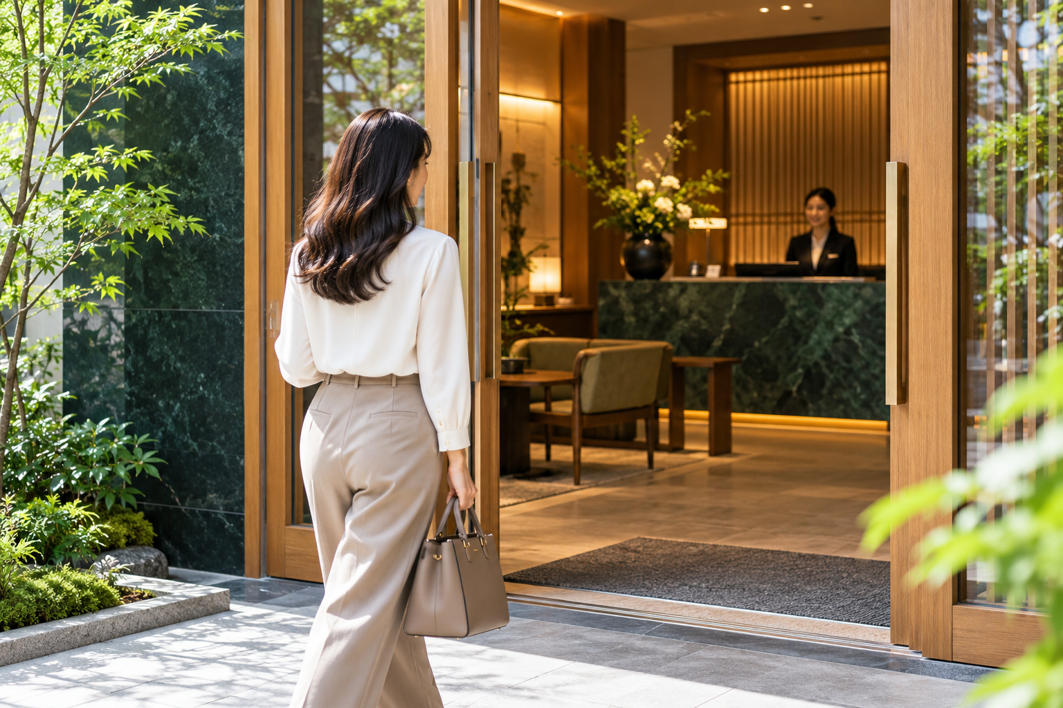 店舗へ来店するイメージ